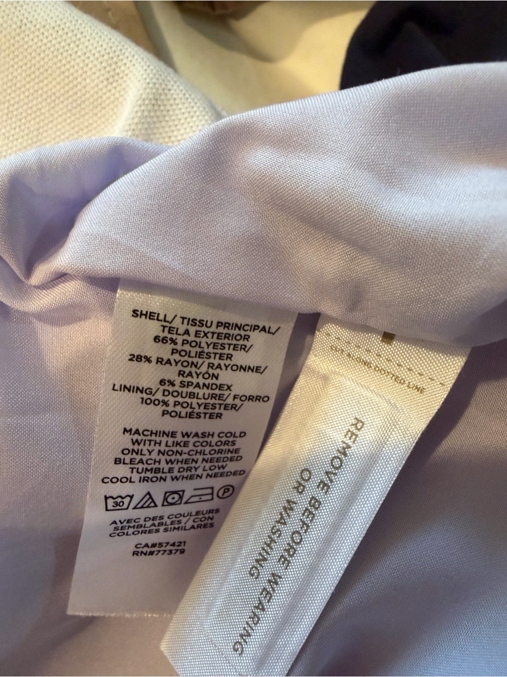 Ann Taylor Lilac Belted Cap-Sleeve Sheath Dress - Picture 4 of 4